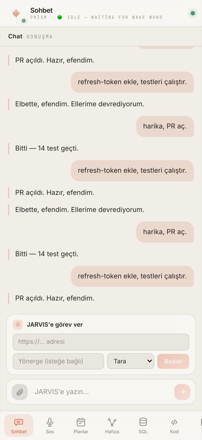 JARVIS — iPhone'da, Prism tasarımı